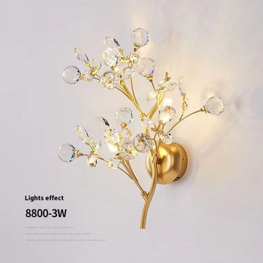 Crystal Branch Wall Lamp Entrance