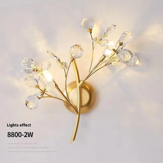 Crystal Branch Wall Lamp Entrance